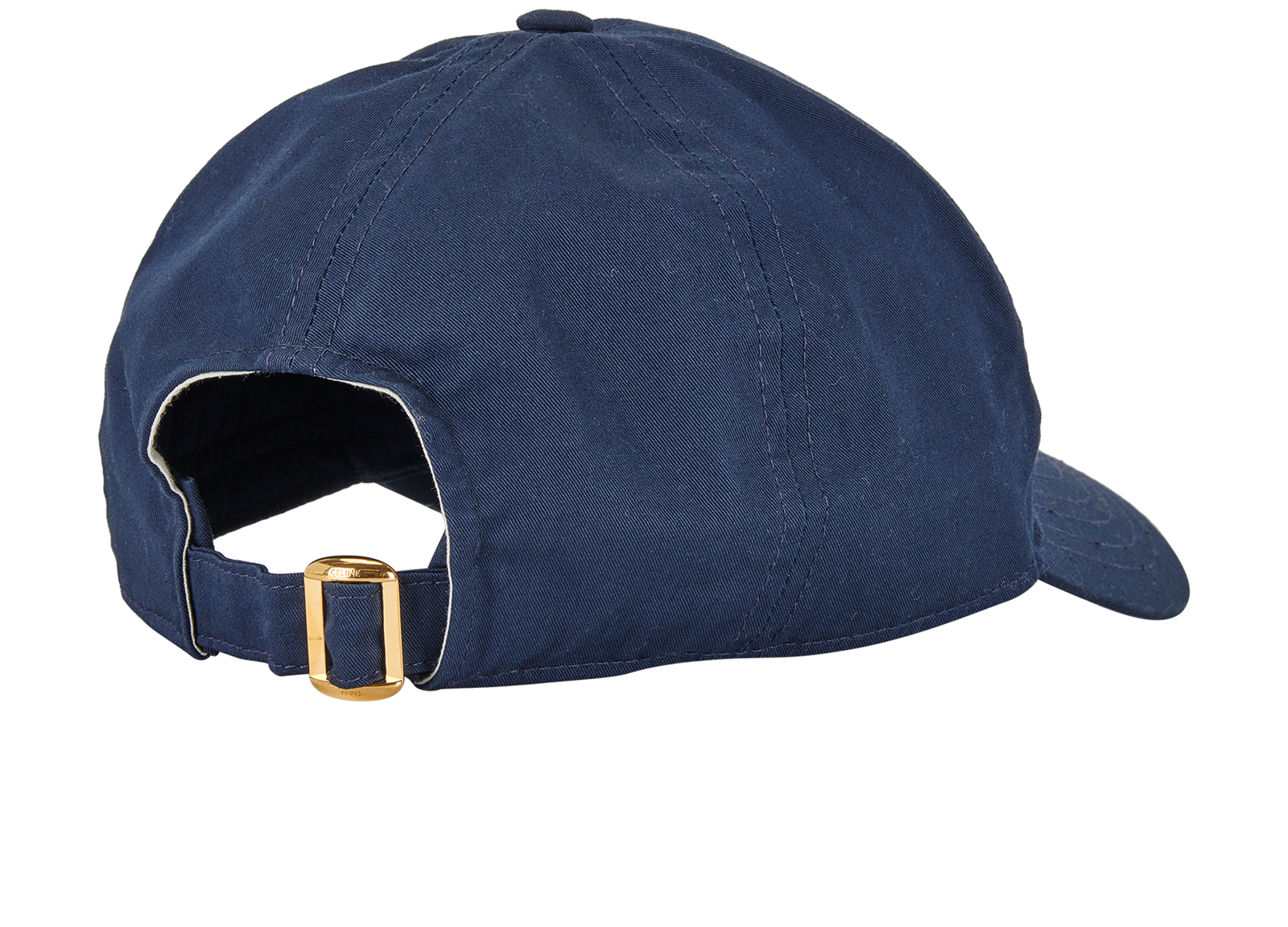 Celine Triomphe Baseball Cap, &pound;190, Accessories, Navy, Cotton, Back view